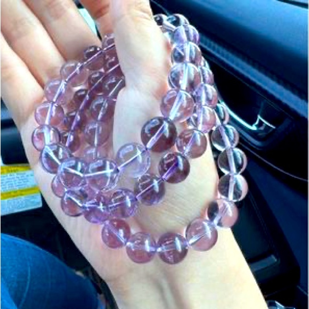 13mm Bolivia Amethyst Bracelet Gemstone Bracelet,Natural Crystal Bracelet